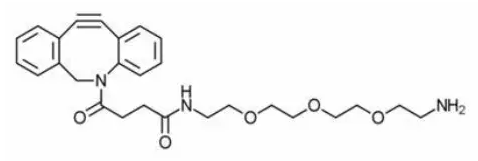 CAS號:2093409-57-3;NH2-PEG3-DBCO,二苯并環辛炔-三聚乙二醇-氨基的結構式