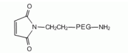 MAL-PEG-NH2；馬來酰亞胺聚乙二醇氨基的結(jié)構(gòu)式