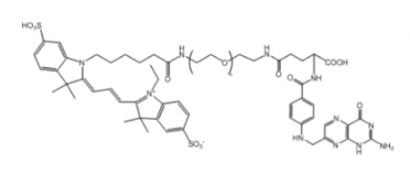 熒光染料Cy3-PEG-Folate/聚乙二醇-葉酸，Ex/Em(nm) 550/570，MW:1000
