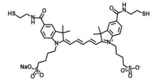 水溶性二磺酸基Cy5-二巰基，diSulfo-Cy5 bis-Thiol/SH的物化性質(zhì)及結(jié)構(gòu)式解析