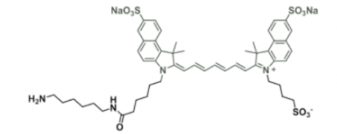 水溶性吲哚菁綠disulfo-ICG-amine/NH2/氨基，激發(fā)發(fā)射波長(zhǎng)Ex/Em(nm) 751/830