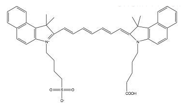 吲哚菁綠熒光染料ICG carboxylic acid/COOH/羧基羧酸，CAS: 181934-09-8，相對分子質量(g/mol): 730.6