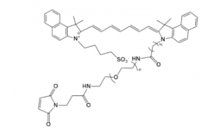 熒光染料ICG-PEG-maleimide/MAL，吲哚菁綠-聚乙二醇-馬來(lái)酰亞胺產(chǎn)品介紹及結(jié)構(gòu)式解析
