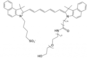 熒光染料ICG-PEG-OH，吲哚菁綠-聚乙二醇-羥基的溶解度解析，溶于哪些溶劑？