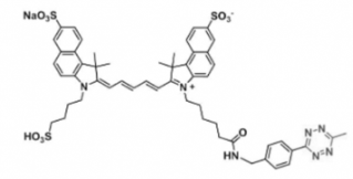 水溶性三磺酸基熒光染料triSulfo-Cy5.5 Me-Tetrazin甲基四嗪，Ex/Em(nm) 673/691