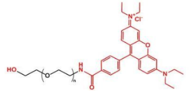 熒光染料羅丹明-聚乙二醇-羥基，Rhodamine-PEG-OH，RB-PEG-OH是什么顏色的？