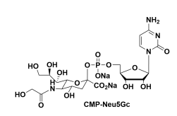 CMP-N-甘氨酰神經(jīng)氨酸，CMP-N-glycolylneuraminic acid，CMP-Neu5Gc，CAS:98300-80-2