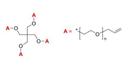  4-Arm PEG-allyl 4臂星形-聚乙二醇 末端雙鍵