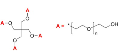 4-Arm PEG-OH 4臂星形-聚乙二醇-羥基 Poly(ethylene oxide), hydroxy-terminated 4-arm star polymer / Core: pentae