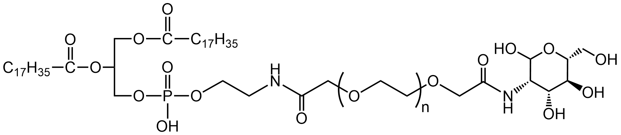 DSPE-PEG2000-Mannose，甘露糖修飾磷脂-聚乙二醇衍生物