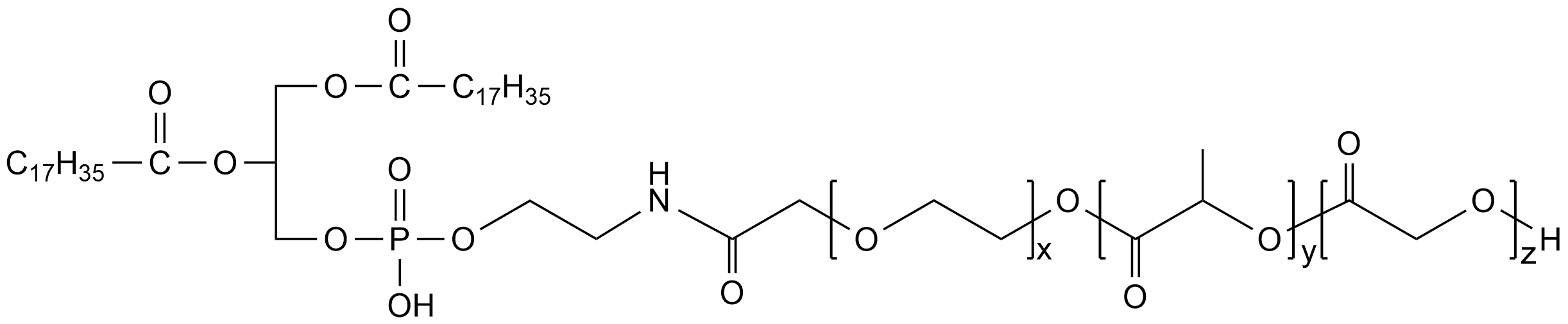磷脂-聚乙二醇-聚乳酸-羥基乙酸共聚物，DSPE-PEG2k-PLGA1k