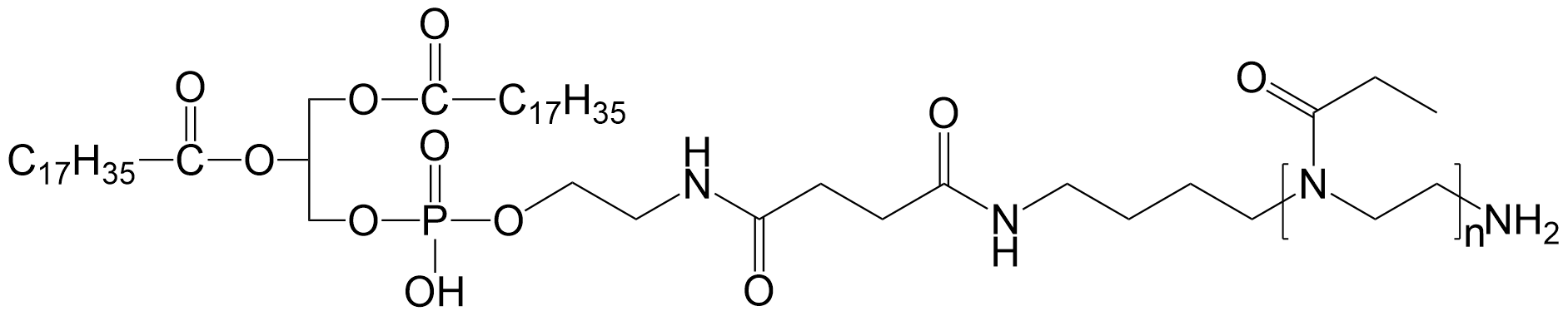 DSPE-PEOZ-NH2，氨基端基聚惡唑啉修飾磷脂