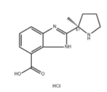 CAS:2227990-33-0 | (R)-2-(2-甲基-2-吡咯烷基)-1H-苯并咪唑-4-甲酸二鹽酸鹽 | MFCD31630442