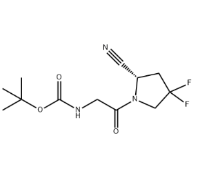 CAS:1448440-50-3，(S)-1-[2-(Boc-氨基)乙酰基]-4,4-二氟吡咯烷-2-甲腈，含氟試劑 科研用