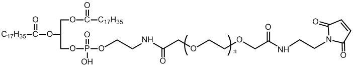 DPSE-PEG1000-Mal DSPE-PEG-馬來酰亞胺 外貌：白色粉末